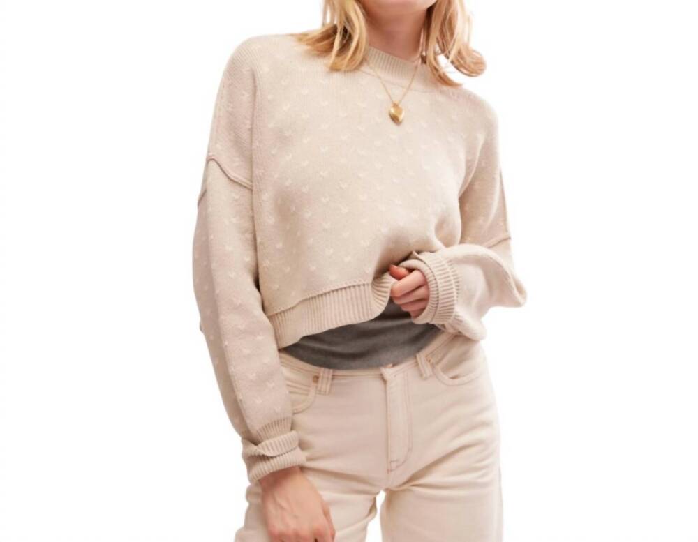NEW FREE PEOPLE pattern easy street crop top in oatmeal combo